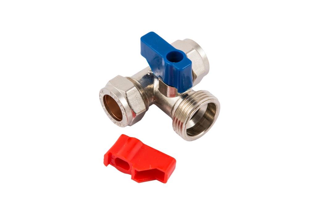 Securplumb CP Tee Washing Machine Tap 15mm x 15x3/4 Securplumb CP Tee Washing Machine Tap 15mm x 15x3/4